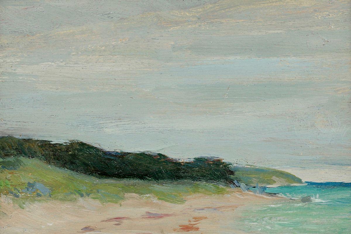 Clark Voorhees Landscape Painting - Beach View of Bermuda by Clark Greenwood Voorhees (1871-1933, American) 