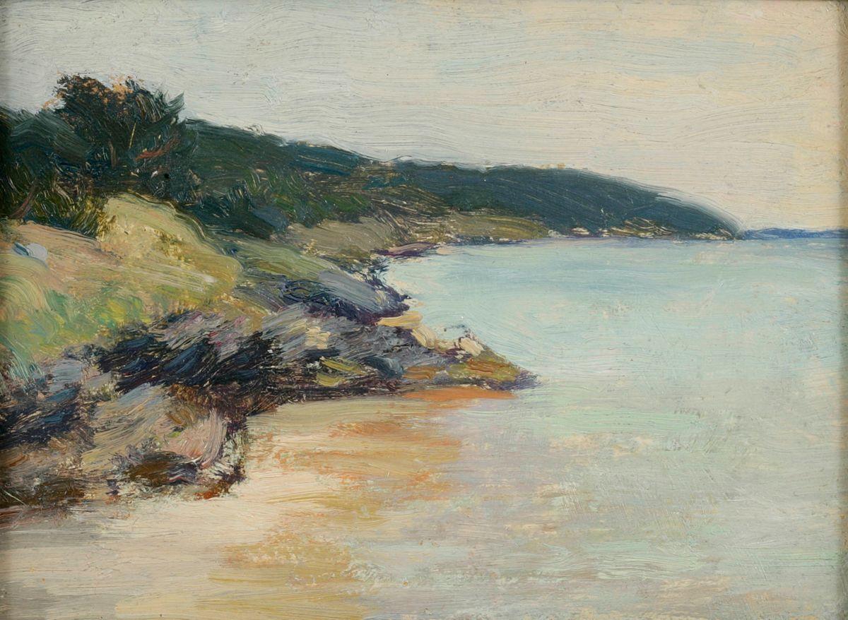 Clark Voorhees Landscape Painting - Shore View of Bermuda by Clark Greenwood Voorhees (1871-1933, American) 