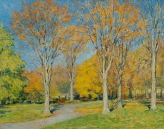 Antique Sunny Ridge, Landscape by Clark Greenwood Voorhees (1871-1933, American) 