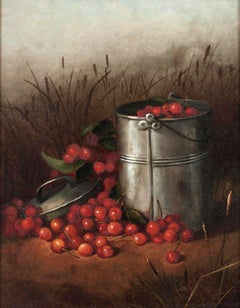 Still Life, The Cherry Pail by Irene E. Parmelle (Parmely) (d. 1939)