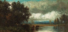 Antique After the Storm, Landscape by Julie Hart Beers (1835-1913, American)