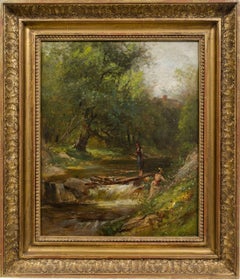 Ladies Hiking in the White Mountains by Samuel Lancaster Gerry (1813-1891)