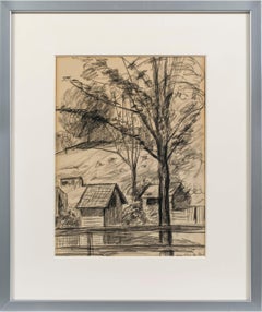 Connecticut Farm Scene by Guy Pene Du Bois (1884-1958, American)