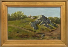 At Pasture, Landscape by Rebekah T. Furness (1854-1937, American)