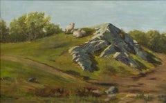 At Pasture, Landscape by Rebekah T. Furness (1854-1937, American)