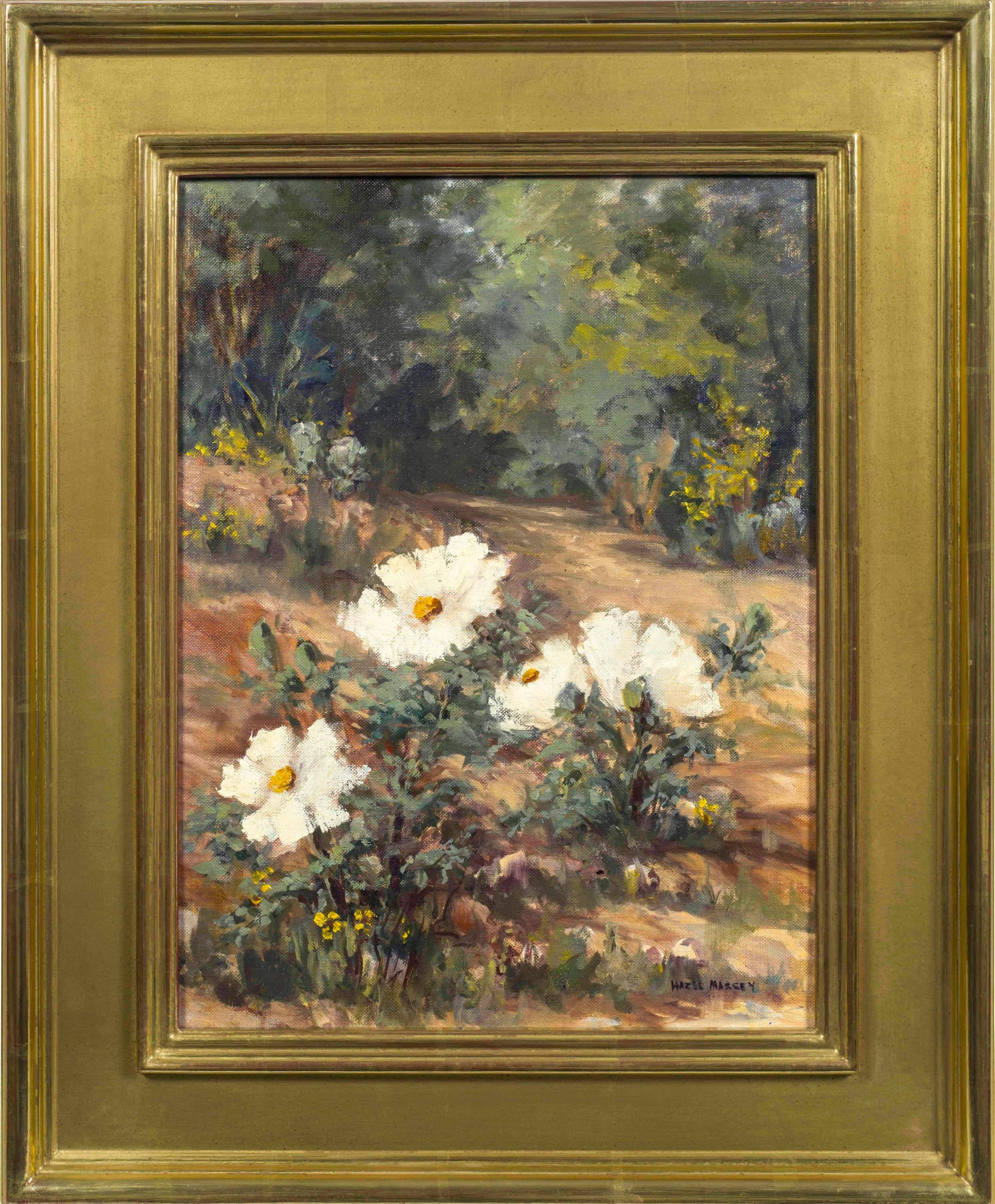 Cherokee Roses, Landscape by Hazel Massey (1907-1990, American) For Sale 1