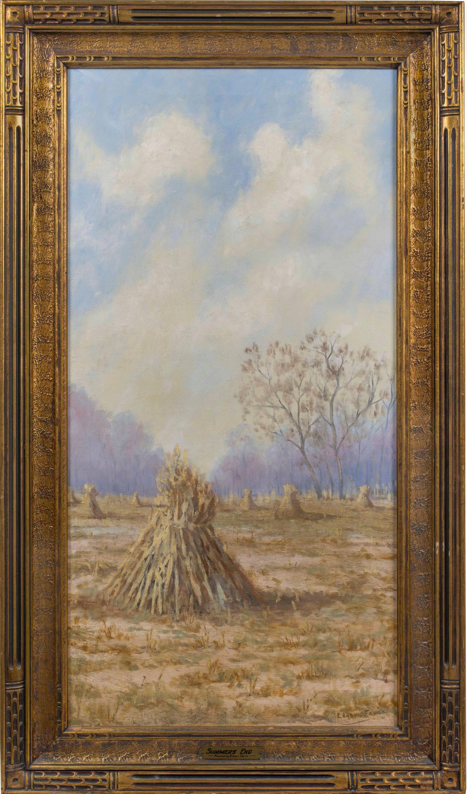 Summer's End, Landscape by Edgar Faris (1882-1945, American) For Sale 1