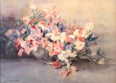 Sweetpeas, Still Life by Emma Collin Sears Marsh (1871-1960, American)