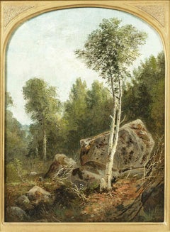 Landscape with White Birch by Agnes Brown (1847-1932), American)