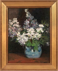 Lilacs, a Still Life by Minerva Josephine Chapman (1858-1947, American)