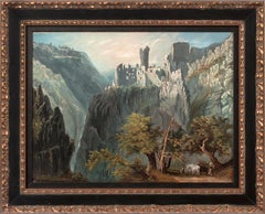 Castrum Pfronten, after W. H. Bartlett by Edward L. Custer (1837-1881, American)