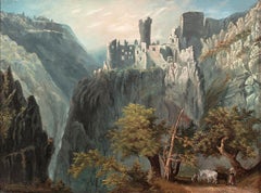 Castrum Pfronten, after W. H. Bartlett by Edward L. Custer (1837-1881, American)