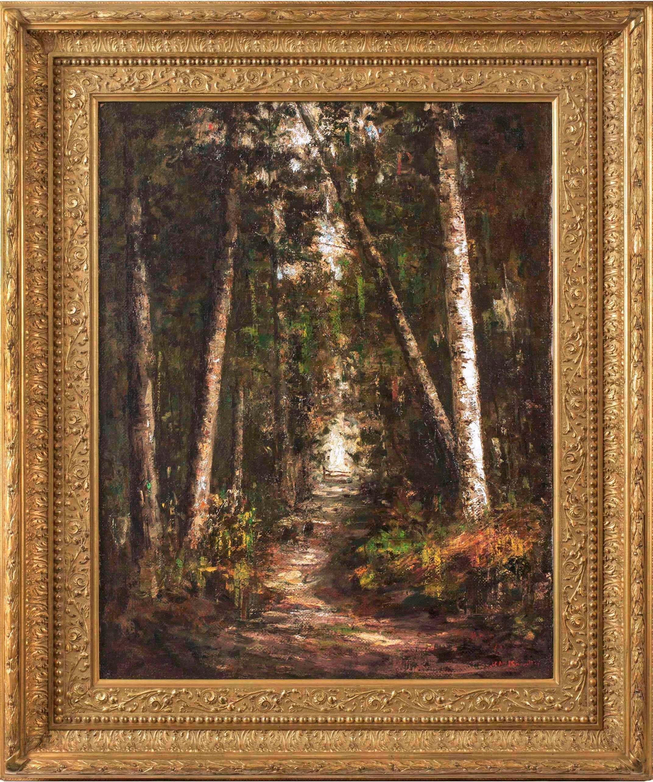 forest path painting