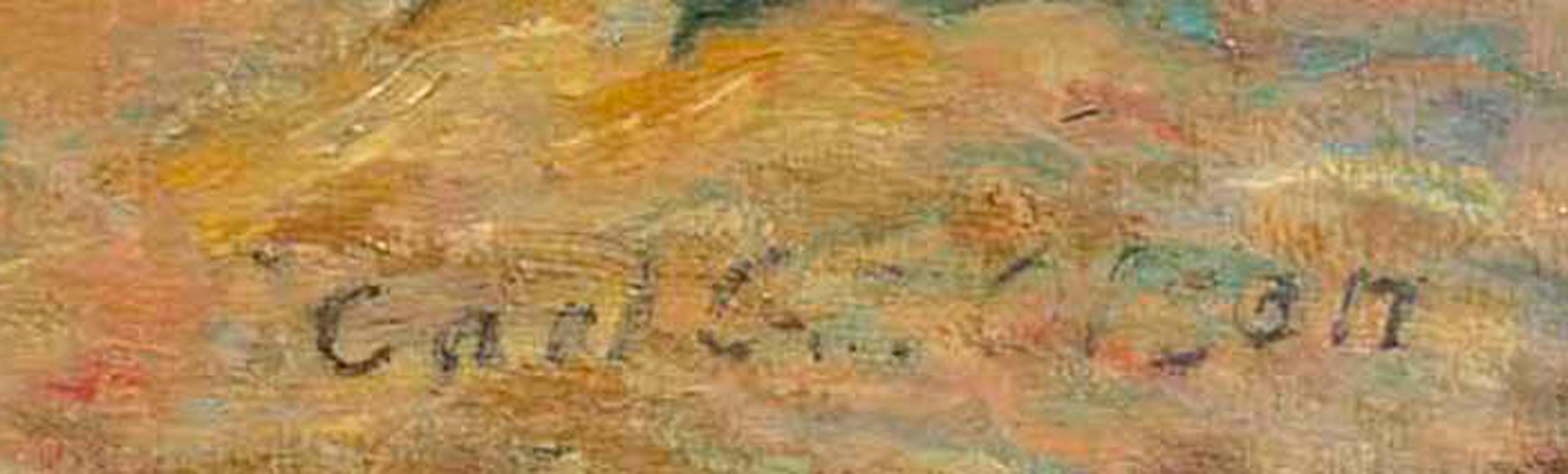 Woodland Gleam, a tonalist landscape by Carl Gustaf Theodore Olson (1875-1952) For Sale 1