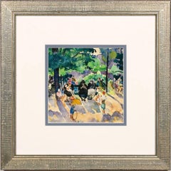 Filtered Sun, Luxembourg Gardens by Martha Walter (1875-1976, American)