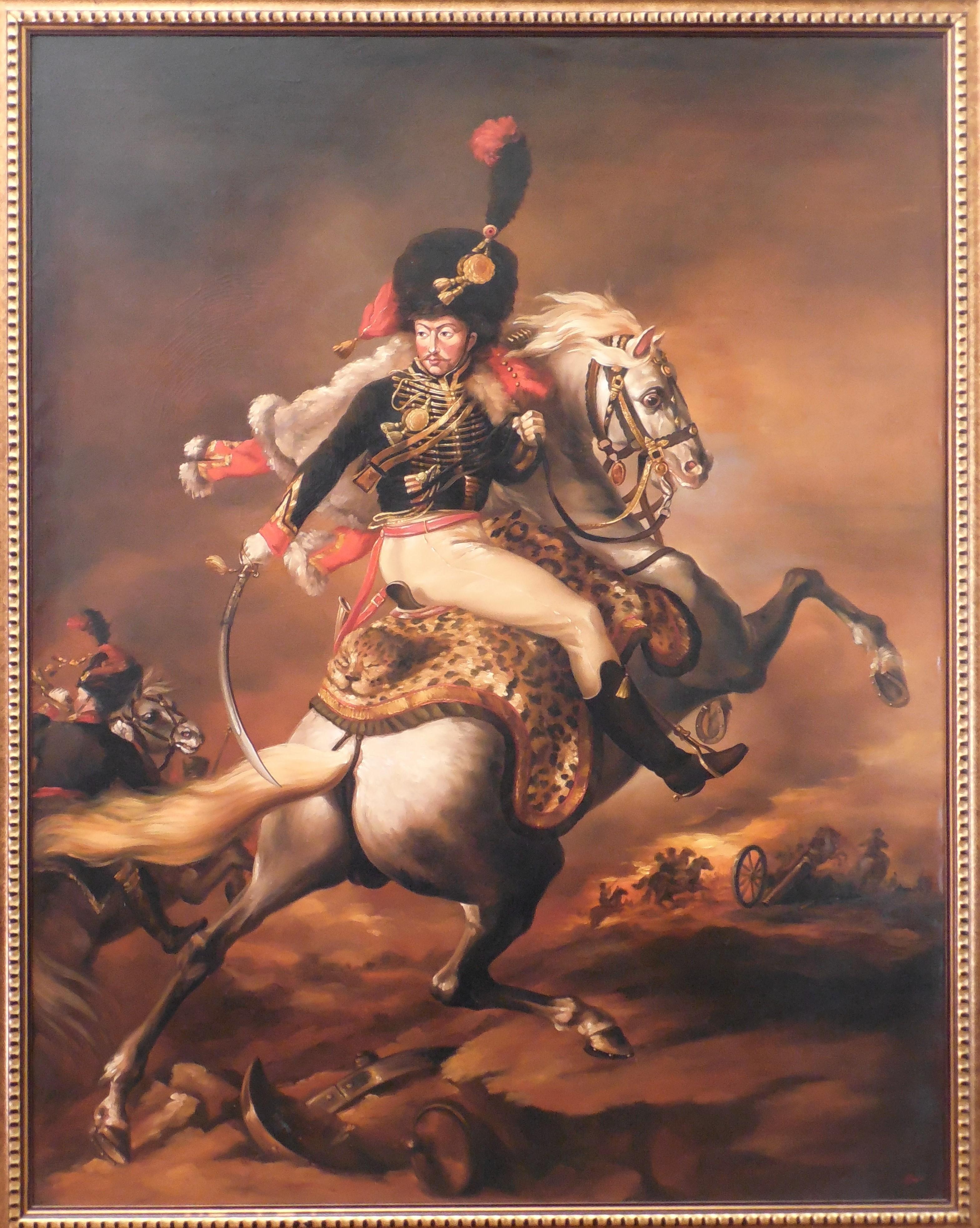 The Charging Chasseur - Painting by Martha Ochoa