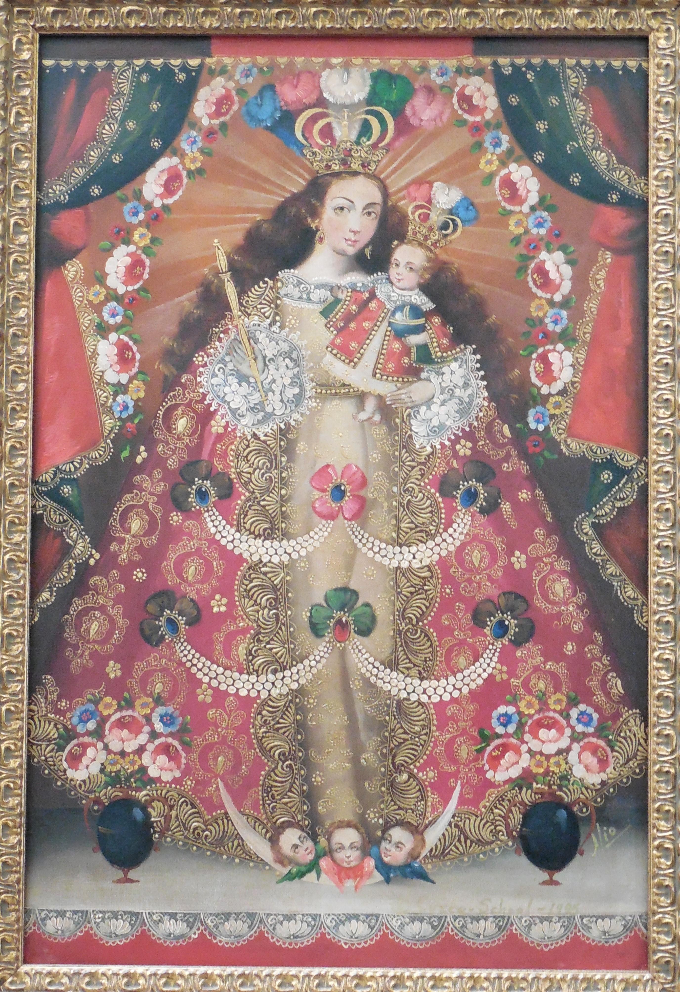 Virgen de Almadena - Painting by Martha Ochoa