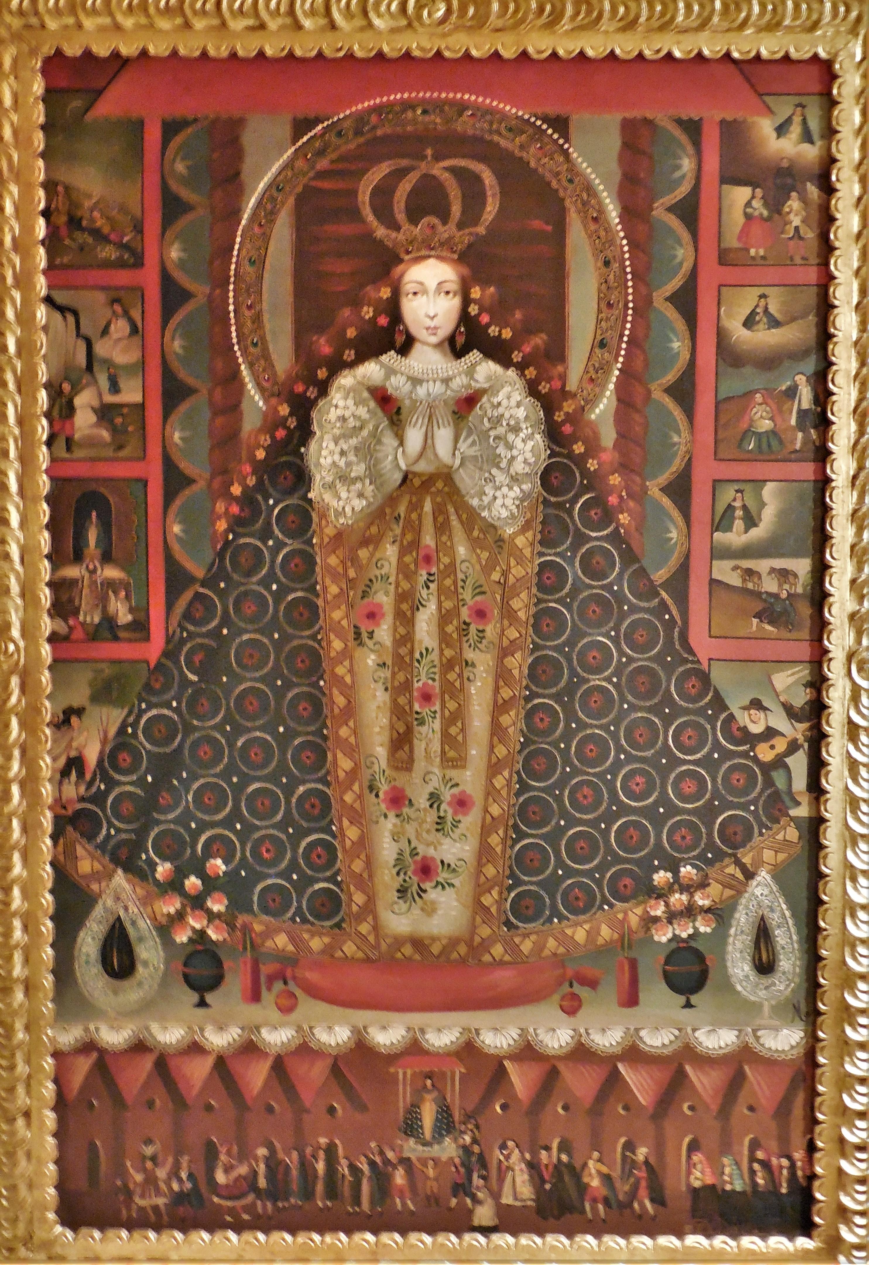 Virgen de Carmen - Painting by Martha Ochoa