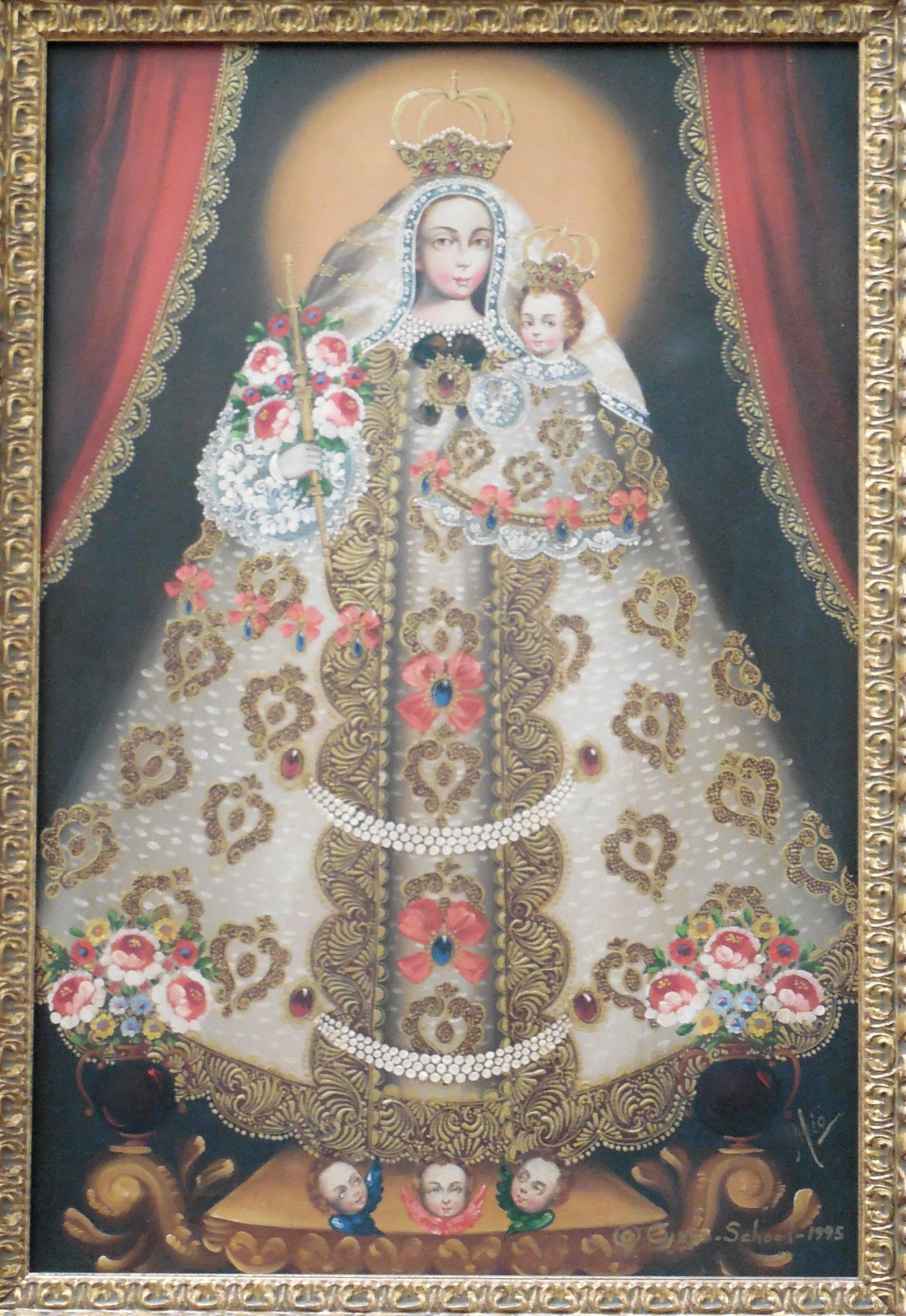 Virgen de Huapulco - Painting by Martha Ochoa