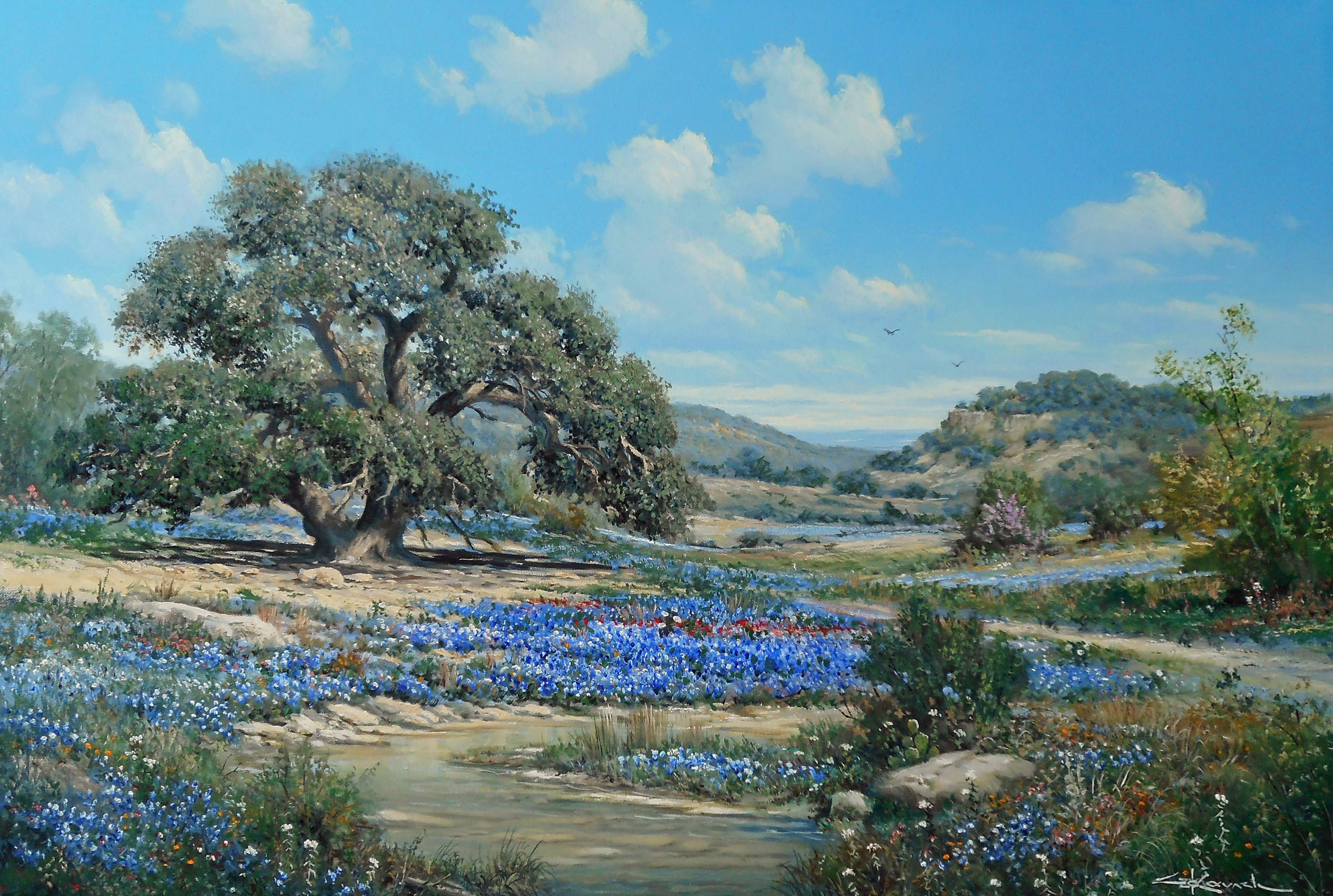 George Kovach Landscape Painting - Hill Country Heritage
