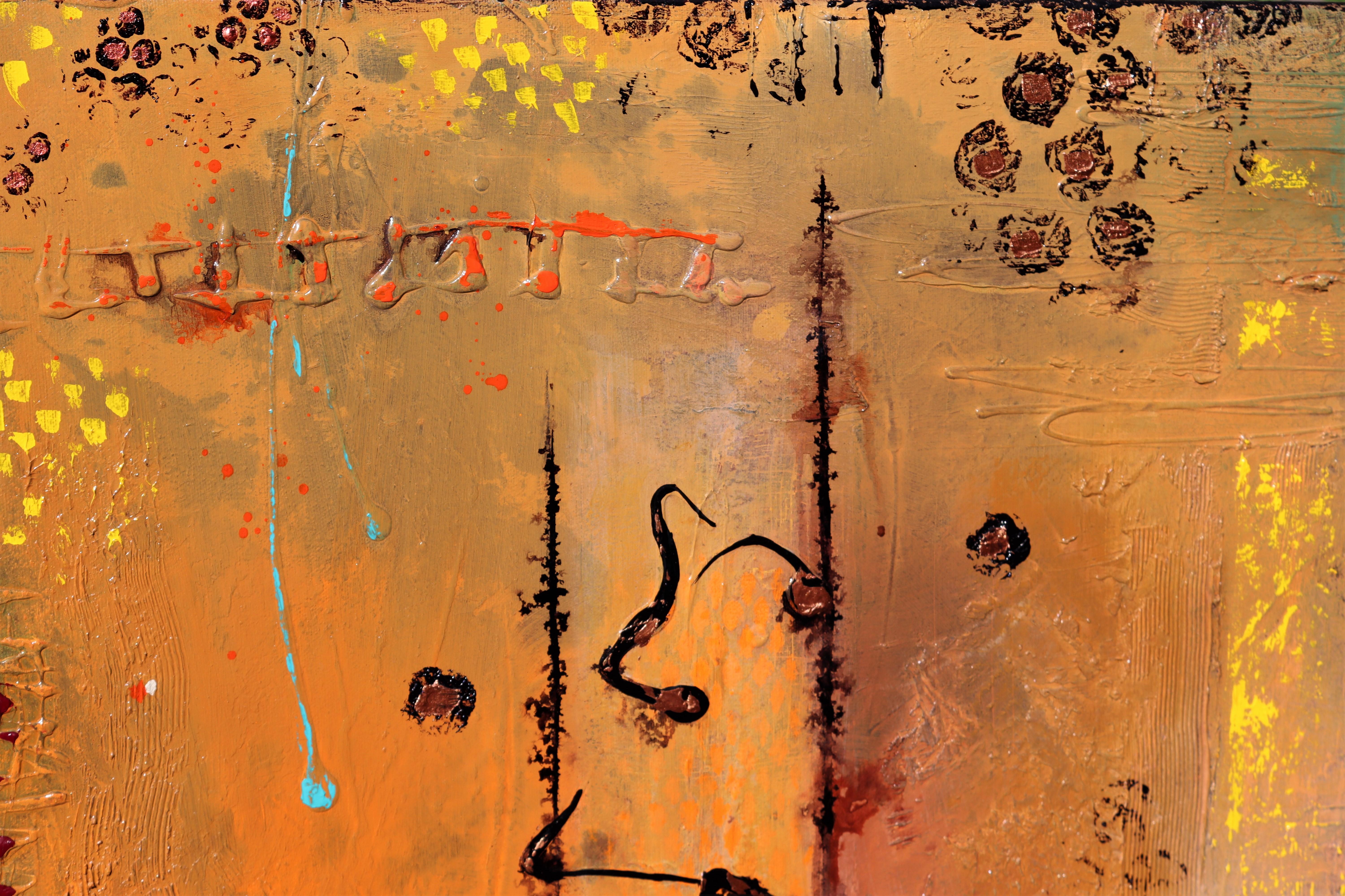 Memorie - Abstract Painting Marrone di Mone Musel