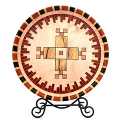 Dekorativer Holzteller „High Plains“ mit Segmenten
