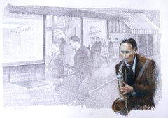 Saxophonist in the Street
