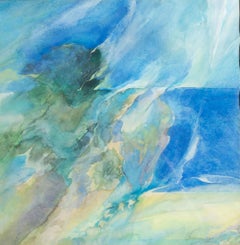 „Abstrakte Landschaft“ Aquarellgemälde