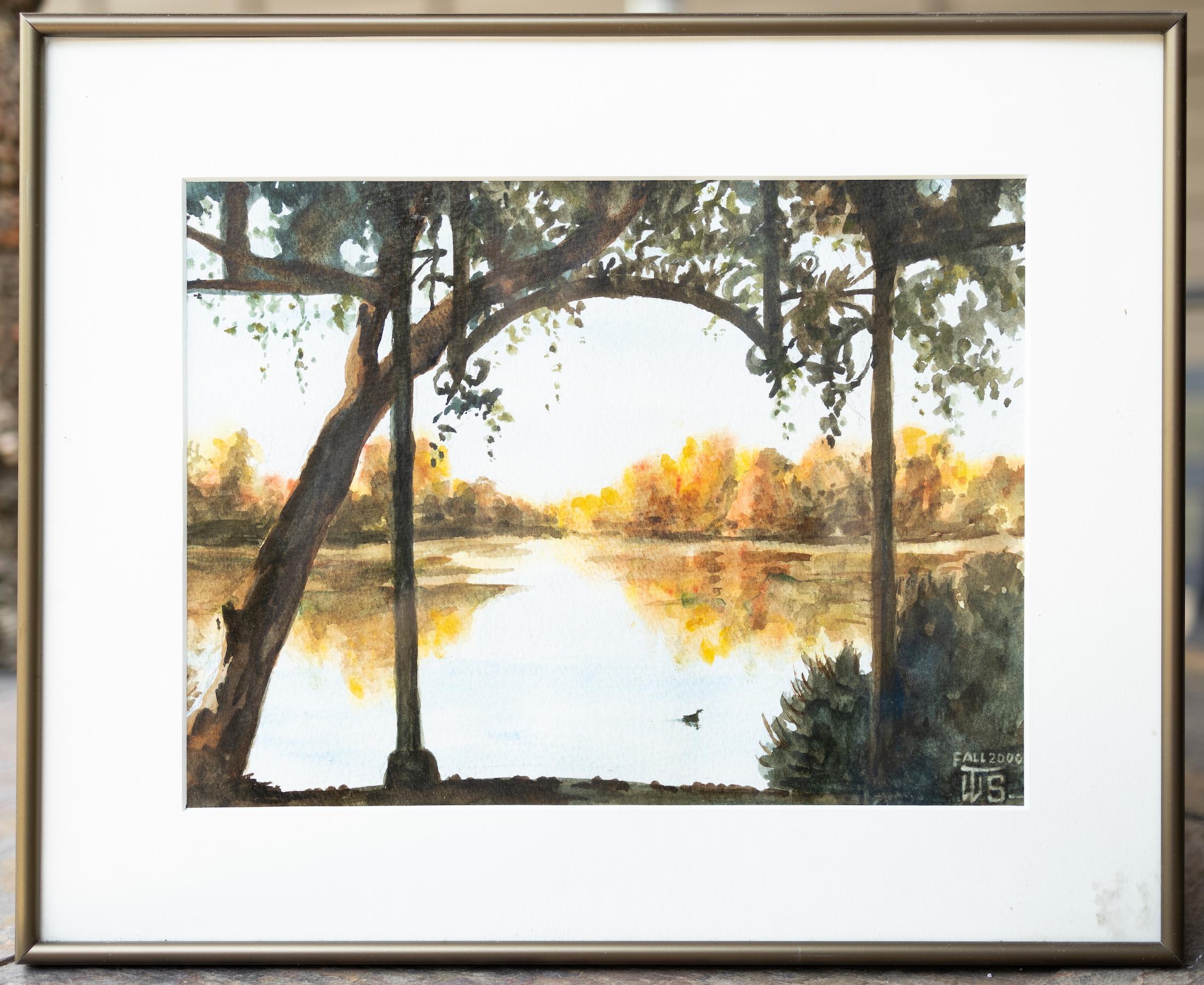 Lakeview with an Archway - Art by Tom Shefelman