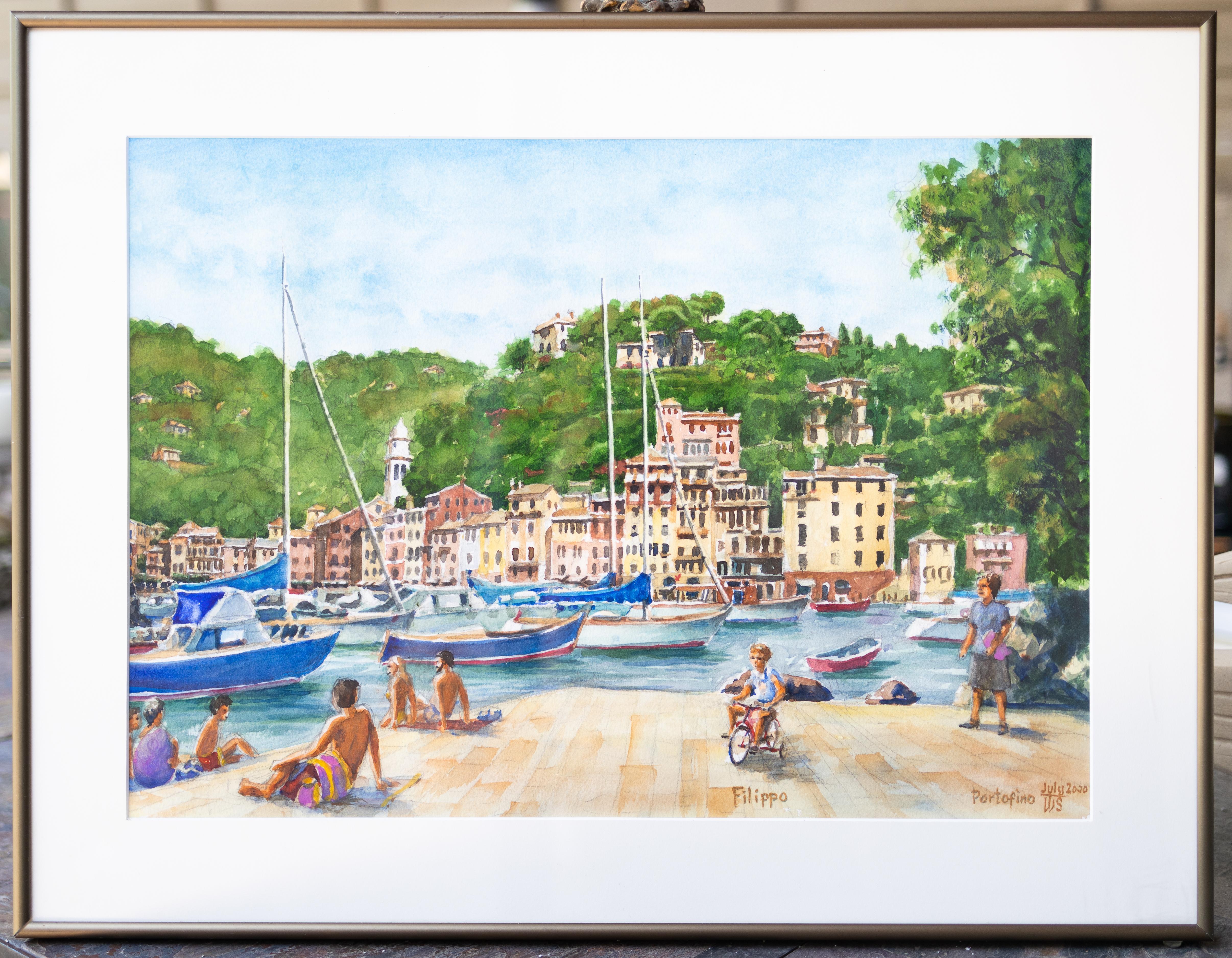 Filippo a Portofino - Art di Tom Shefelman