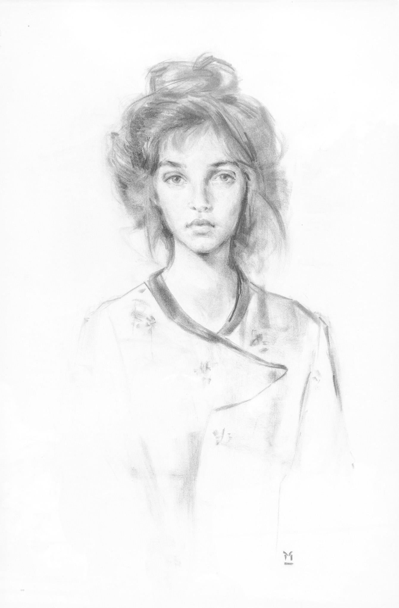 Miles Mathis Portrait – Porträt eines Mädchens