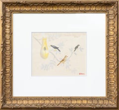 "Three Perched Birds"