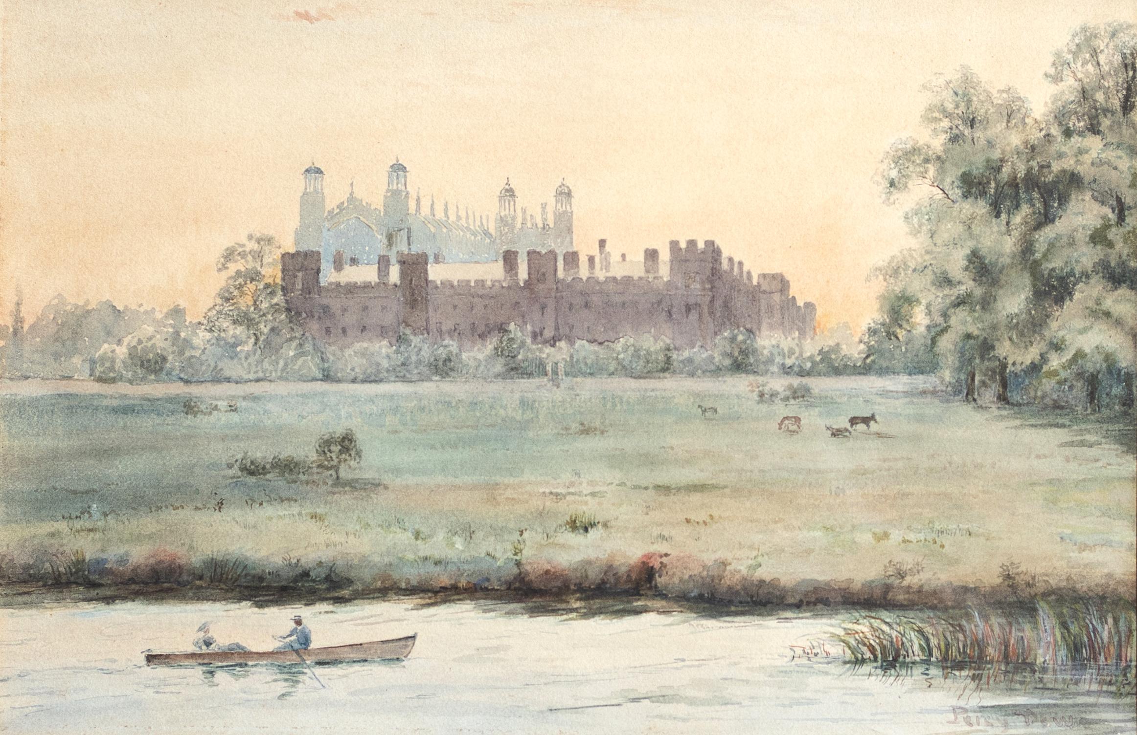 Percy Dews Landscape Art - Castle Landscape