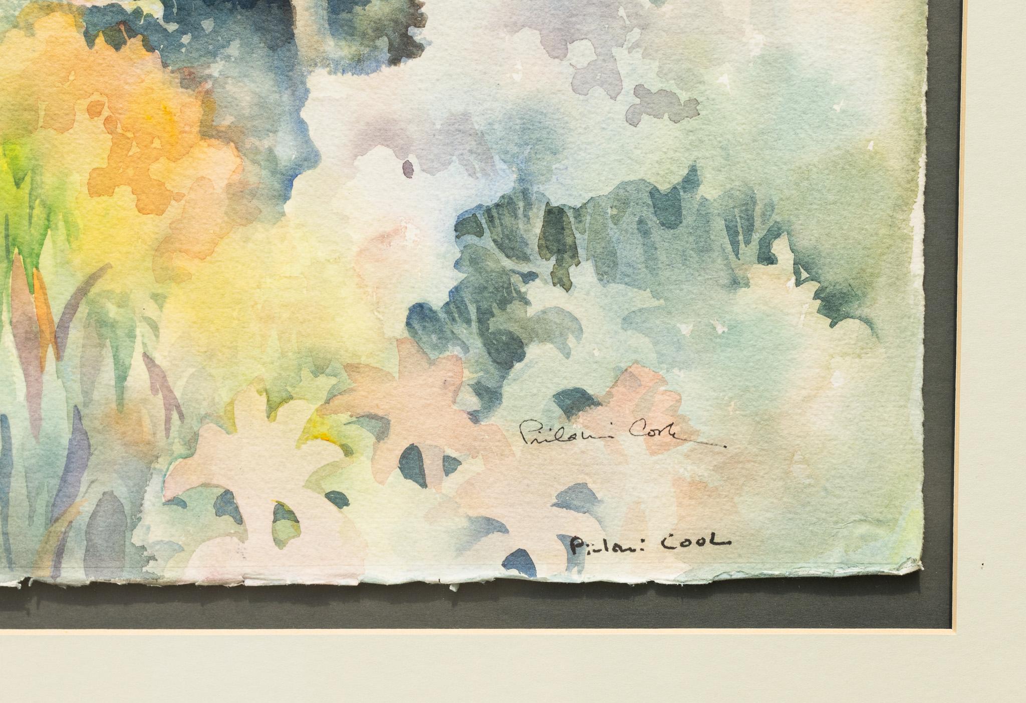 Hawaiian Forest Scene Watercolor on Paper Piilani Cook 2