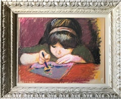 Gustav Likan Girl with Crayons 1962