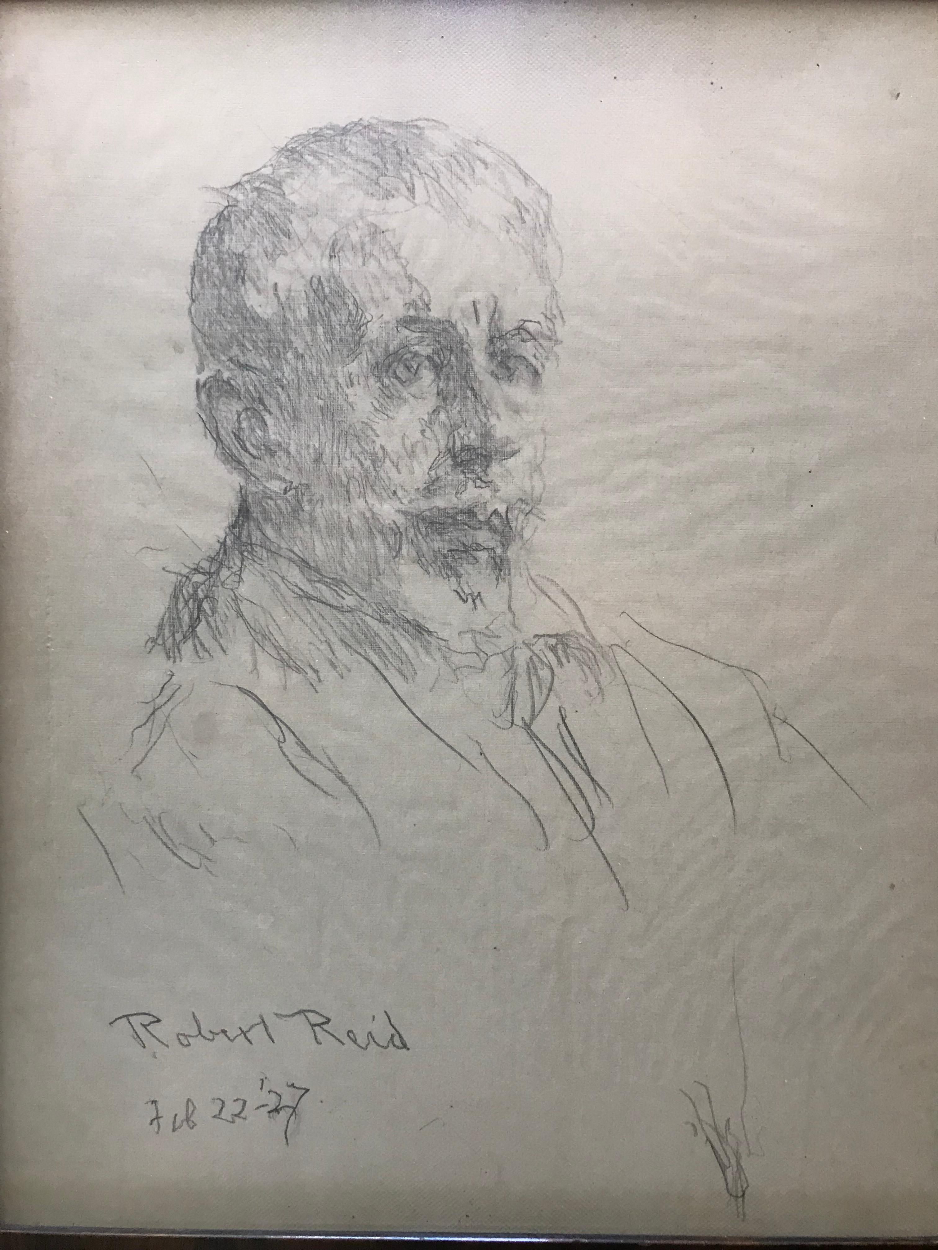 Self Portrait, February 22nd, 1927 - Art by Robert Lewis Reid