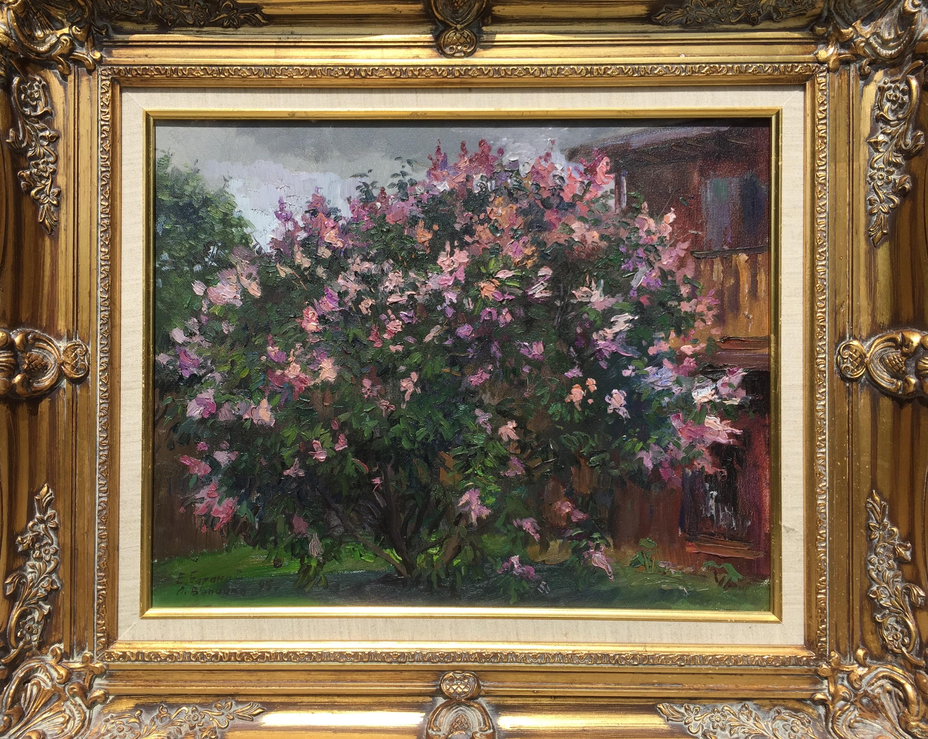 Lilacs - Painting by Evgeny & Lydia Baranov