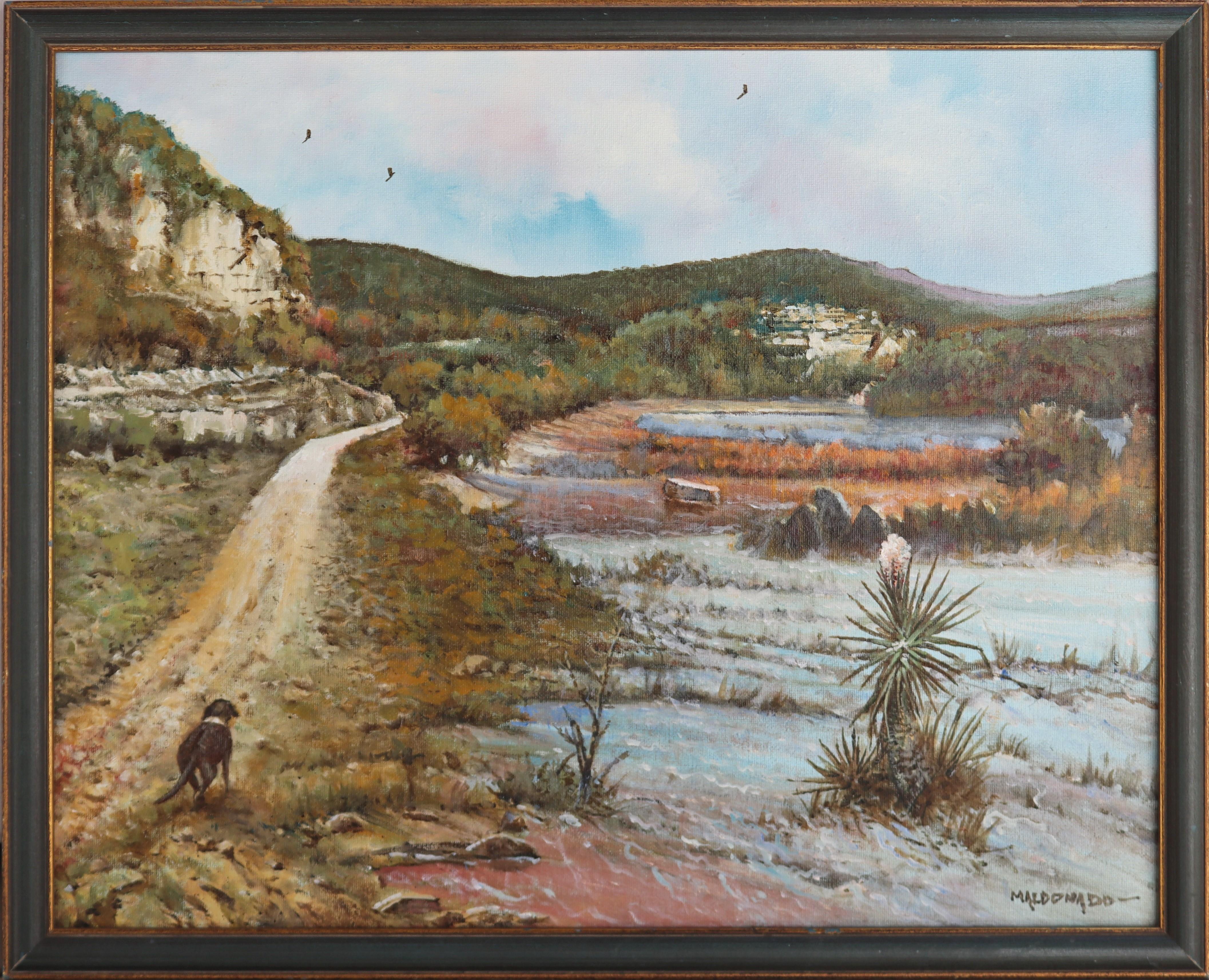 Granger State Park – Painting von Daniel Maldonado