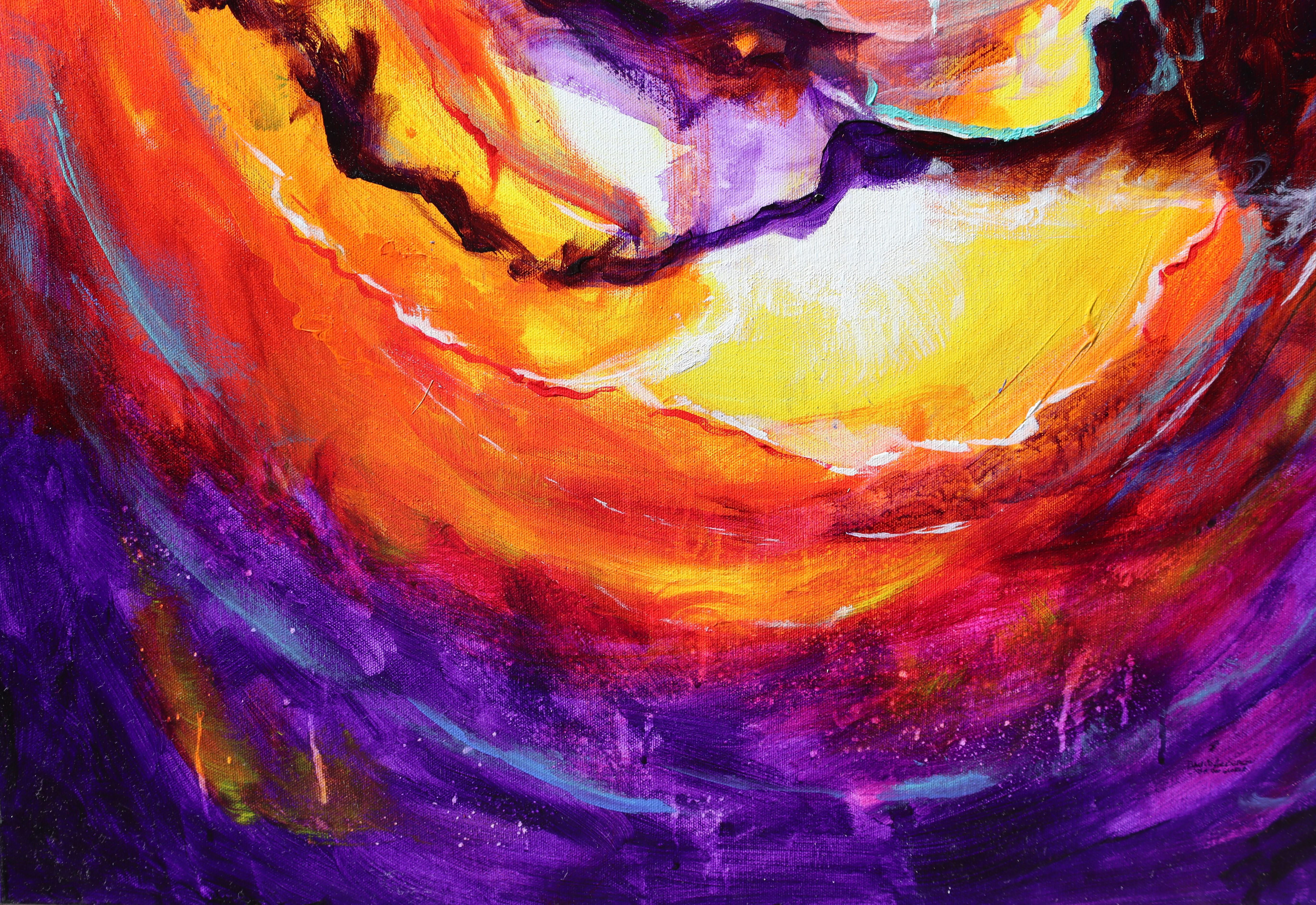 Post Tenebras Lux, nach Dunkelheit Light Nr.3 (Abstrakt), Painting, von David Ackerson