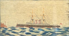 Laine de bateau à vapeur britannique du 19ème siècle