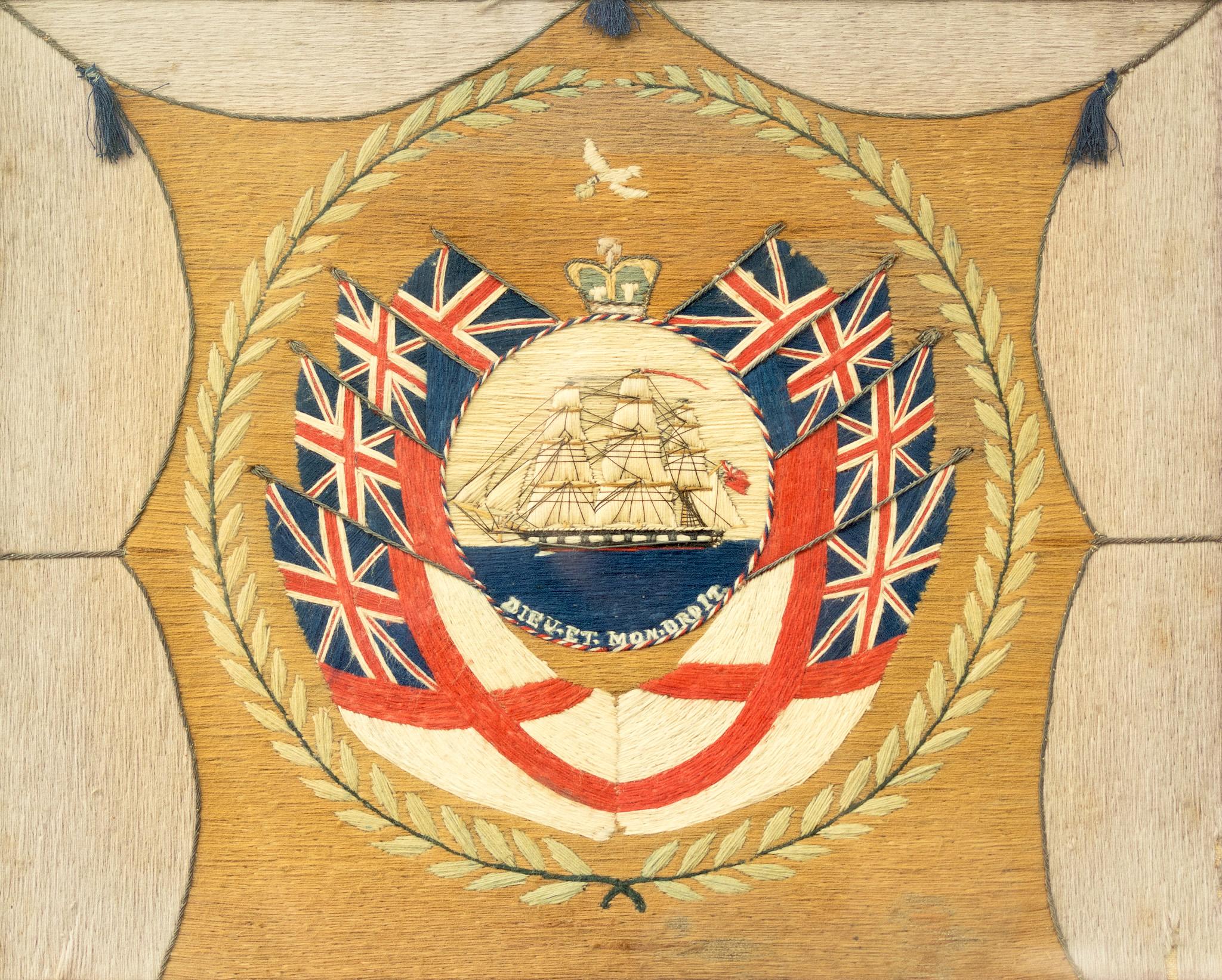 19th Century British Woolie "Dieu Et Mon Droit" - Art by Unknown