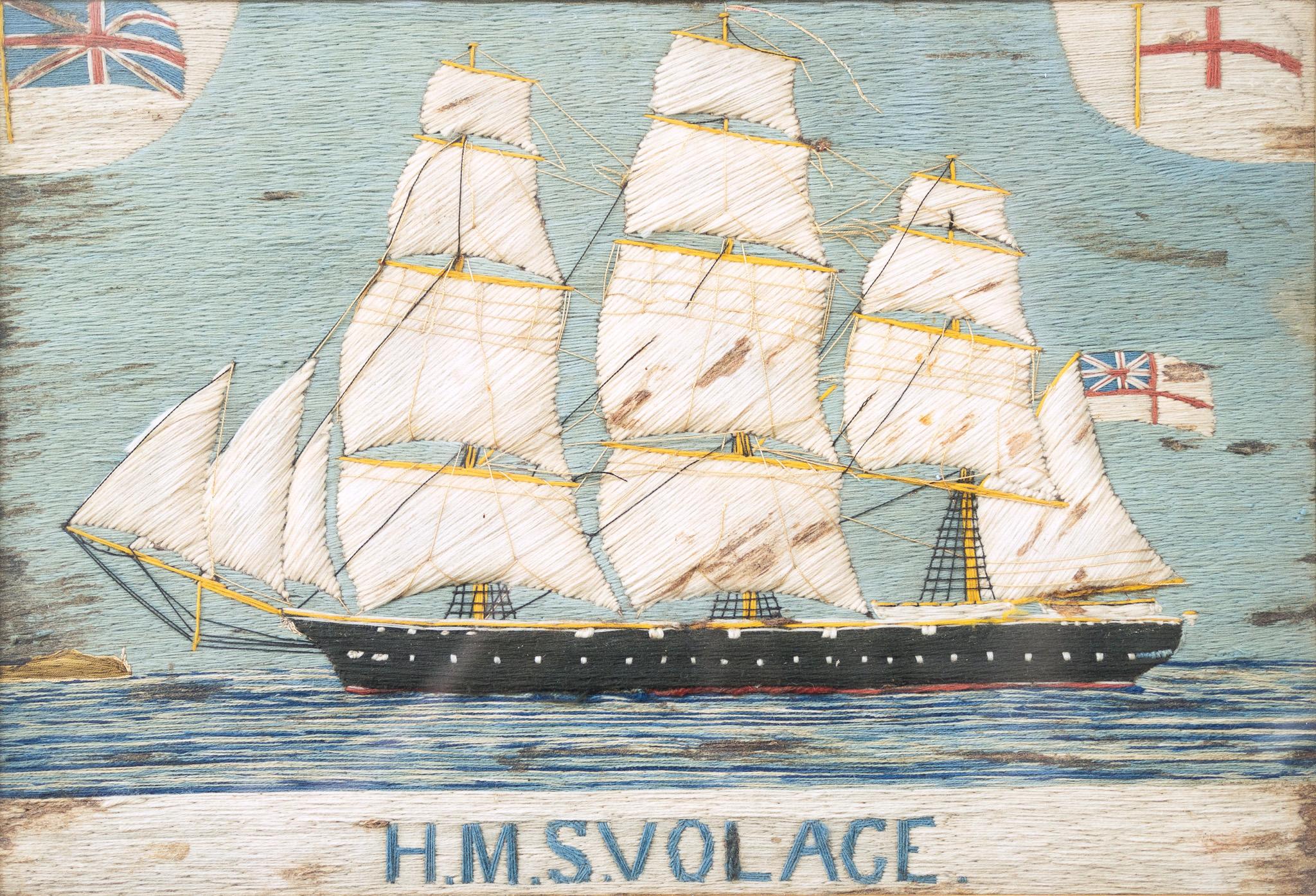 H.M.S Volage British Woolie 1869 - Art by Unknown