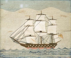 Antique 19th Century British Woolie Sailboat