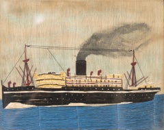 Bateau à vapeur du 19e siècle British Woolie