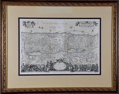 Antique 17th Century Dutch Map of the Holy Land at the Time of Jesus by Visscher