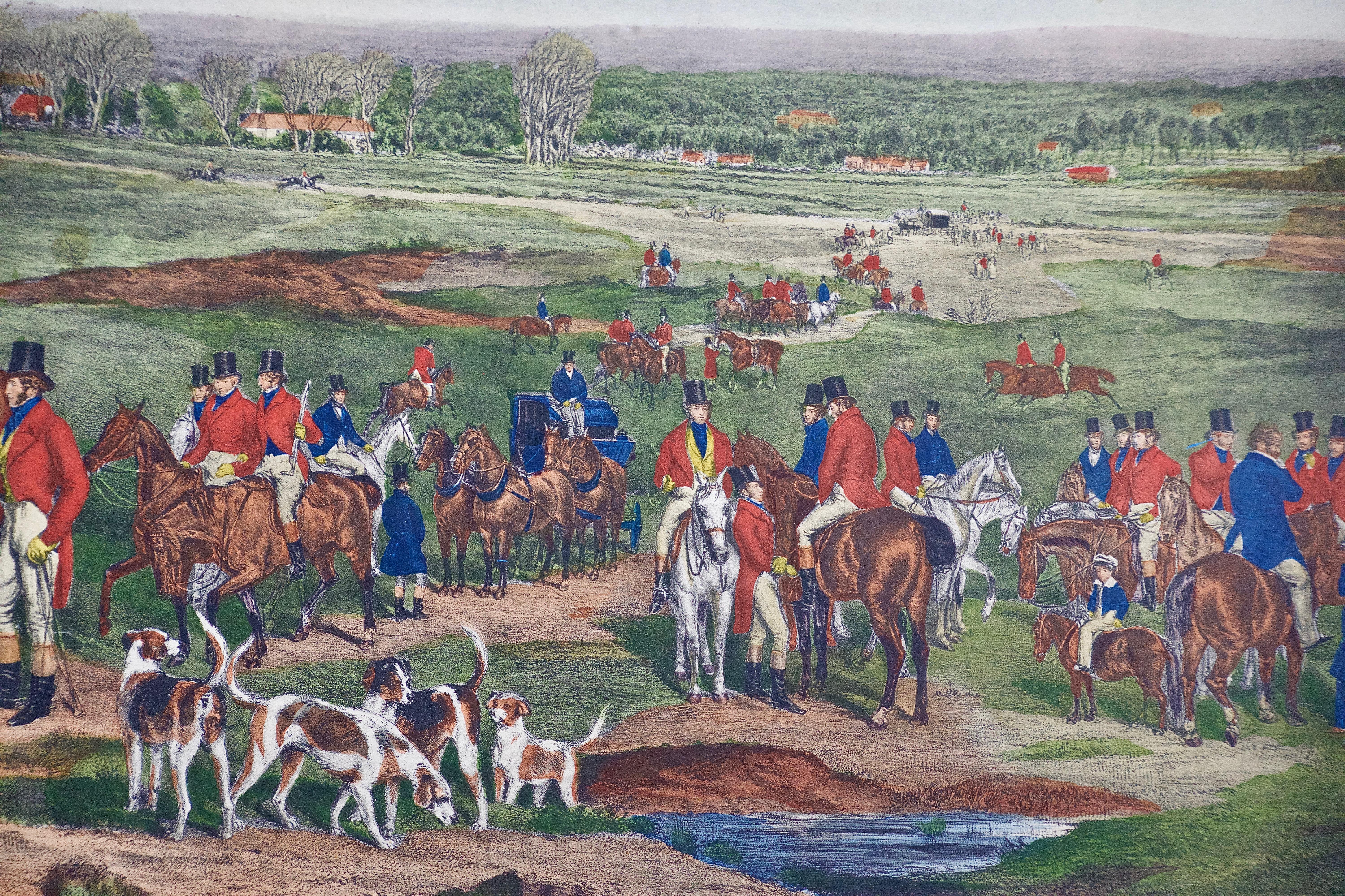 the meeting of her majesty's staghounds on ascot heath