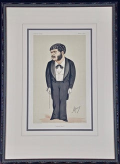 Gilbert & Sullivan: Framed Pair of 19th C. Vanity Fair Portraits