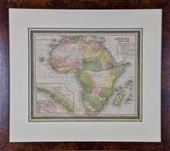 Antique Map of Africa by Tanner