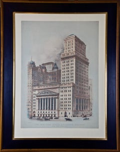 View of "The New York Stock Exchange Building and New Addition" 1922