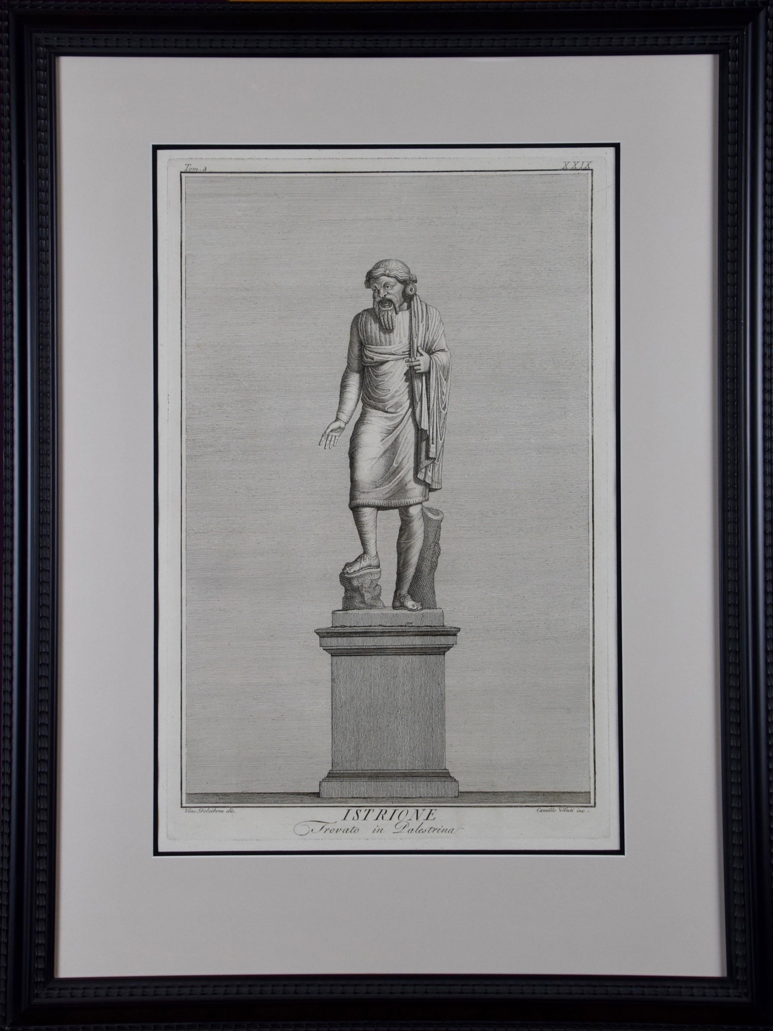 Ancient Roman Statues in the Vatican: A Grouping of Three 18th C. Engravings For Sale 7